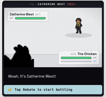 ‘Woah! It’s Catherine. West!’