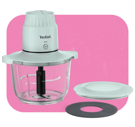 Tefal Choppeo MB603165 1L Chop, Mix, Mince Food Chopper – Eucalyptus