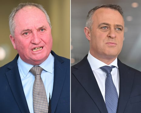 Composite of Barnaby Joyce and Tim Wilson