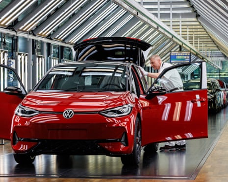 A Volkswagen plant in Dresden, Germany