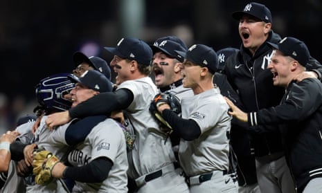 Soto's late blast lifts New York Yankees into first World Series since 2009 | MLB | The Guardian