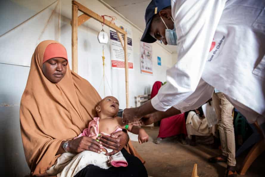 The clinic, supported by Save the Children, provides primary healthcare, as well as delivering babies.