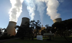 cooling towers of the Yallourn coal-fired power station