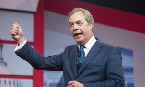 Nigel Farage, who championed Brexit, was lauded at CPAC.
