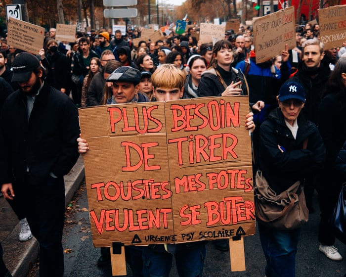 ‘Solidarity among young people’: four lessons the US can learn from the youth protests in France