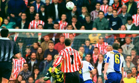 Matt Le Tissier catches Peter Schmeichel out with a breathtaking chip