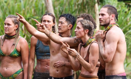 Benjamin Law on the show Survivor