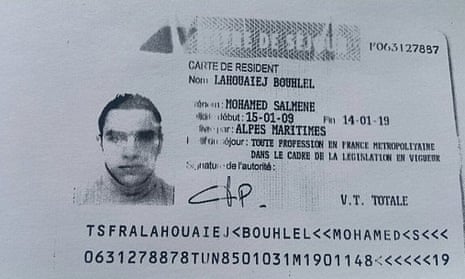 Residence permit of Mohamed Lahouaiej-Bouhlel, the truck driver responsible for the Nice attack. 