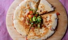 Nigel Slater's recipe for black-eyed bean and tomato quesadillas