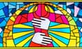 Stained glass window illustration