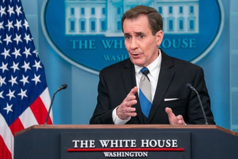 White House national security spokesperson John Kirby said in early January the US was concerned that Russia was close to acquiring short-range ballistic weapons from Iran.