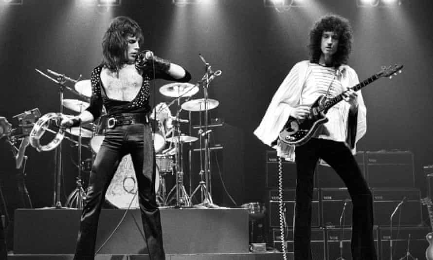 Queen live in the mid 70s