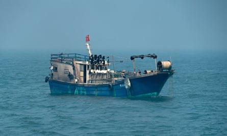 A Chinese-flagged fishing vessel
