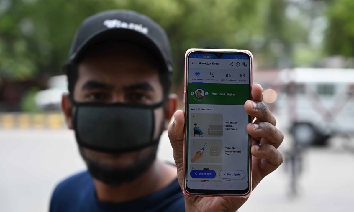 India's Covid-19 app fuels worries over authoritarianism and surveillance | World news | The Guardian