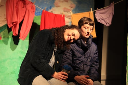 Tender … Georgia Vyvyan, left, and Julia Pilkington in Cowboys and Lesbians.