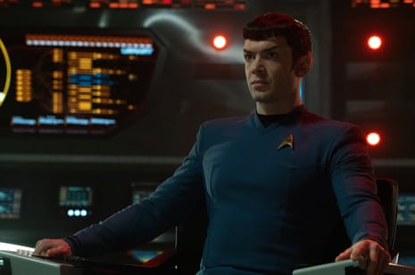 Ethan Peck as Spock in season 2  of Star Trek: Strange New Worlds
