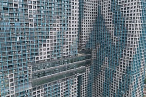 A view of an apartment complex under construction in Guangdong.