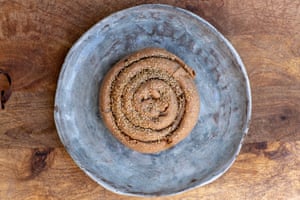 Tom Hunt’s Ithaca-style pie with radish leaves.