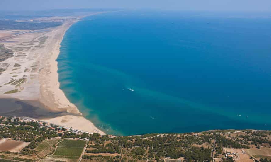 Plage des Coussoules aerial view