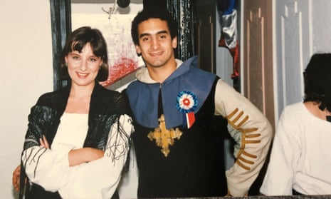 Joanne Bayly and Julien Feldman, in 1989, shortly after they met, at a party to celebrate the 200th anniversary of the French Revolution.