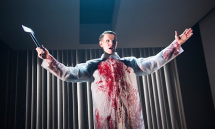Matt Smith as Patrick Bateman in American Psycho at the Almeida theatre in 2013.