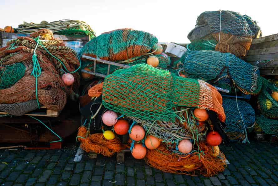 Fishing nets in Pittenweem harbour.