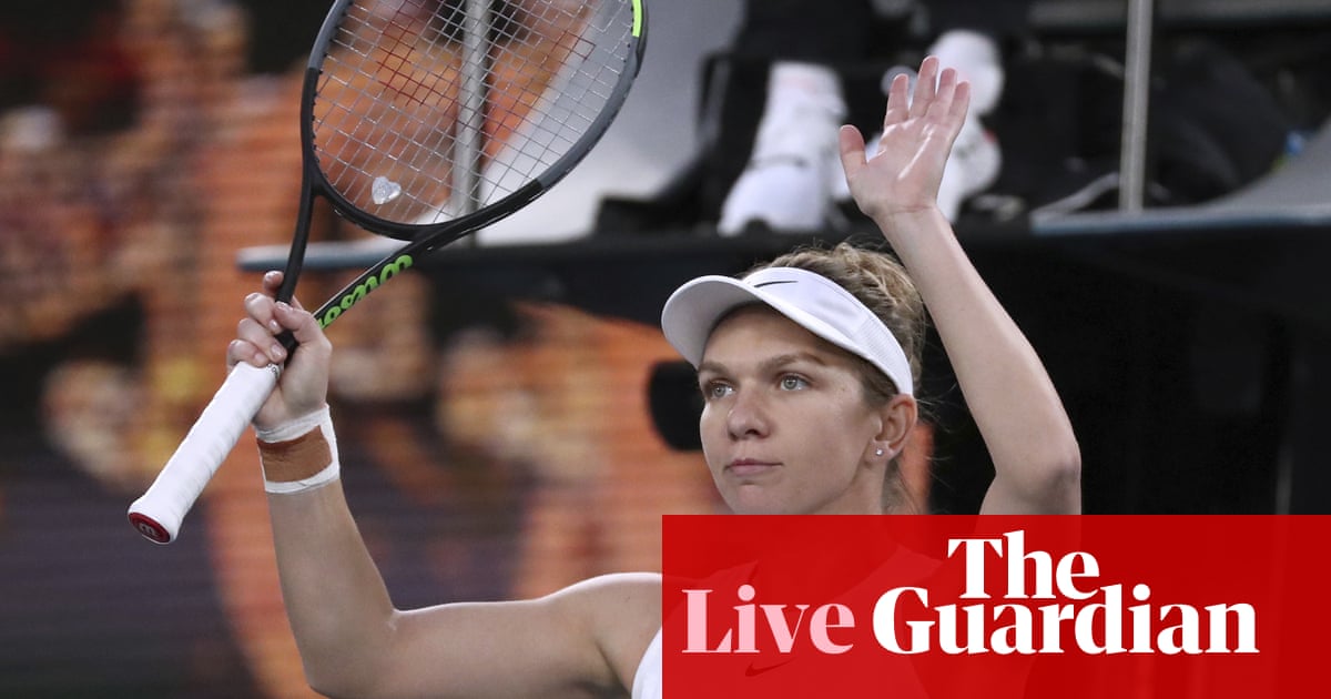 Australian Open: Kyrgios v Simon, Halep overcomes Dart – live!