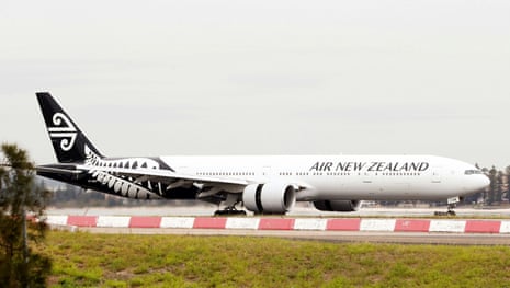 An Air New Zealand Boeing 777 plane