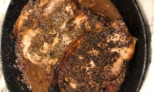 ‘It was 30 minutes to punchy loveliness’: pork chops.