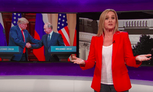 Samantha Bee: ‘The most shocking thing on TV this week wasn’t Trump and Putin standing on a platform and roasting the United States like a geopolitical Statler and Waldorf.’