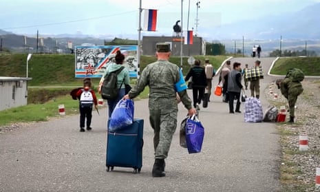 First refugees from Nagorno-Karabakh arrive in Armenia following  Azerbaijan's military offensive
