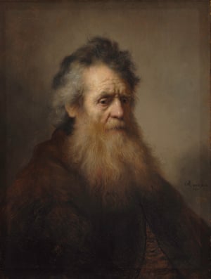 Velho barbudo de Rembrandt, 1632.