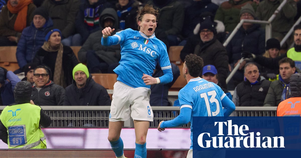 Image for European football: McTominay doubles up as Napoli rescue point at Inter