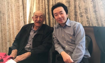 Chairman Rabbit, or Ren Yi (R) with the late Harvard sinologist Ezra Vogel (L)
