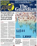 Guardian front page, Thursday 9 August 2018