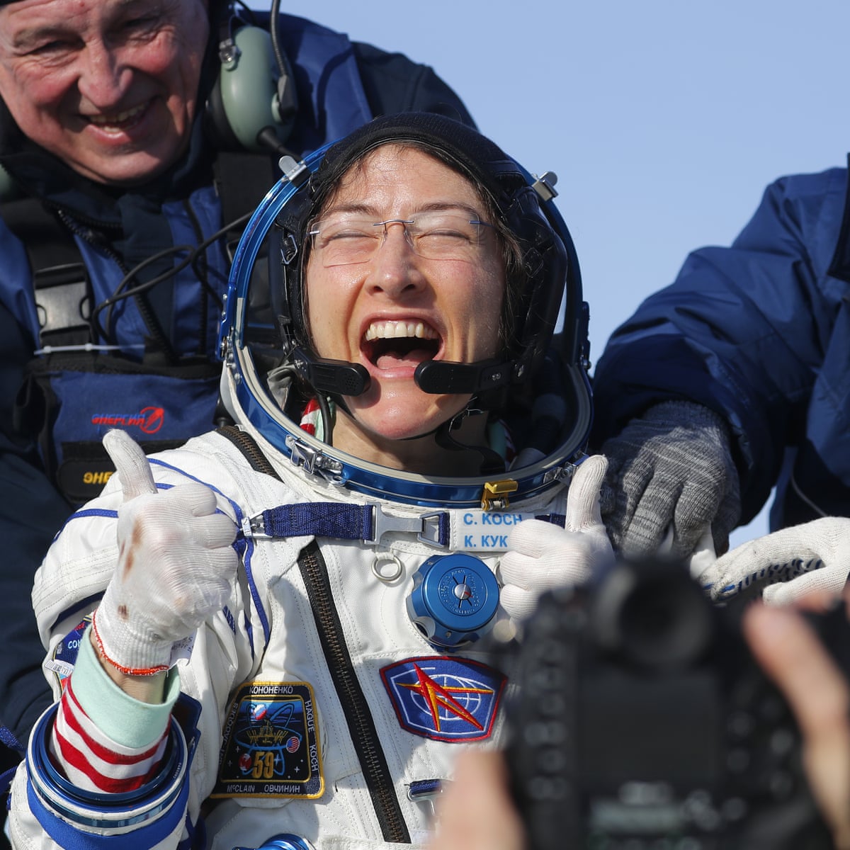 Christina Koch Returns To Earth After Record Breaking Space Mission International Space Station The Guardian Christina Koch Returns To Earth After Record Breaking Space Mission International Space Station The Guardian