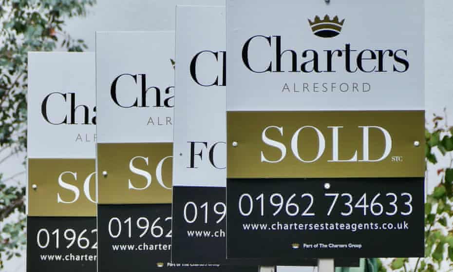 Estate agent sold signs