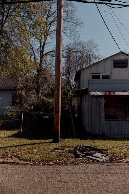 Telegraph pole in street