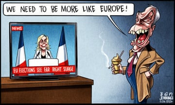 Ben Jennings on the Nigel Farage and the European elections – cartoon