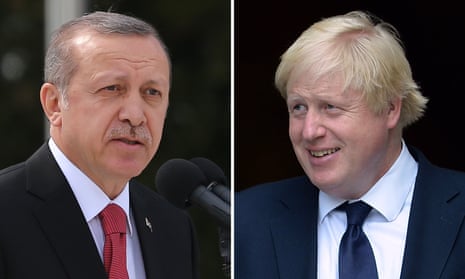Recep Tayyip Erdoğan and Boris Johnson