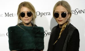 Fashion designer twins Ashley and Mary-Kate Olsen.