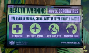 A sign in the airport arrival hall on Christmas Island, Australia.
