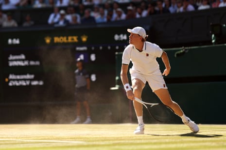 Jannik Sinner during the Men's Singles final