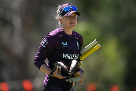 Sarah Taylor coaching the England Lions