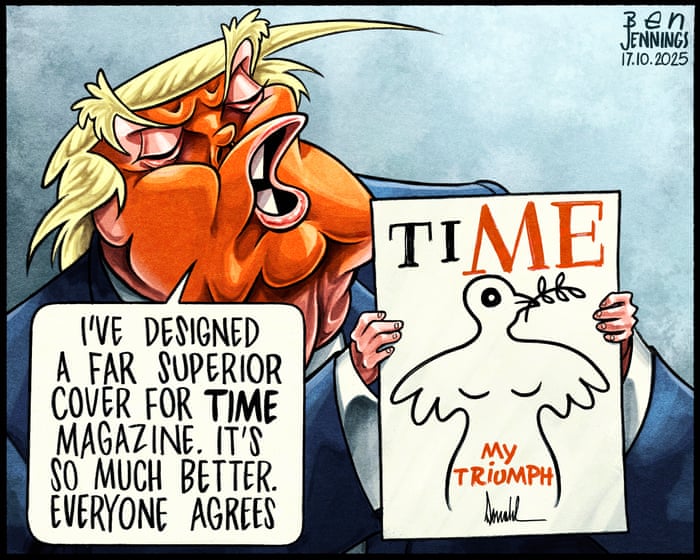 Ben Jennings on Donald Trump’s Time magazine cover – cartoon