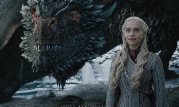 Emilia Clarke as Daenerys Targaryen in the final season of Game of Thrones