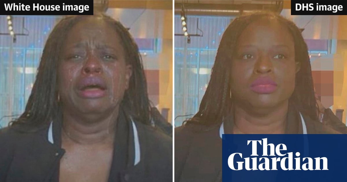 White House posts digitally altered image of woman arrested after ICE protest