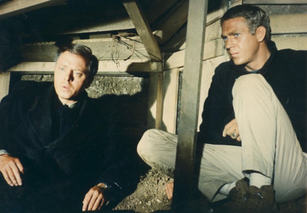 Richard Attenborough, left, with Steve McQueen in the The Great Escape.