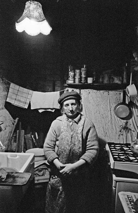The wife of a retired caretaker living in slum clearance property in All Saints, Birmingham, 1971