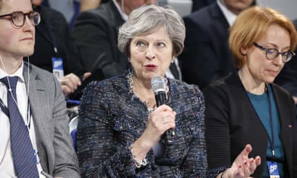 Theresa May attends a summit in Gothenburg, Sweden, last Friday.
